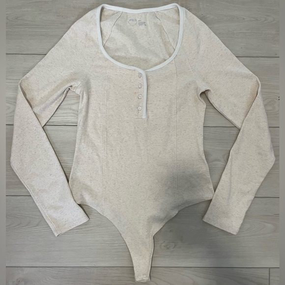 Aerie Button Down Bodysuit - Picture 1 of 4